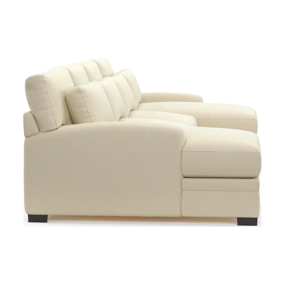 winston white sectional   