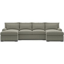 winston white sectional   