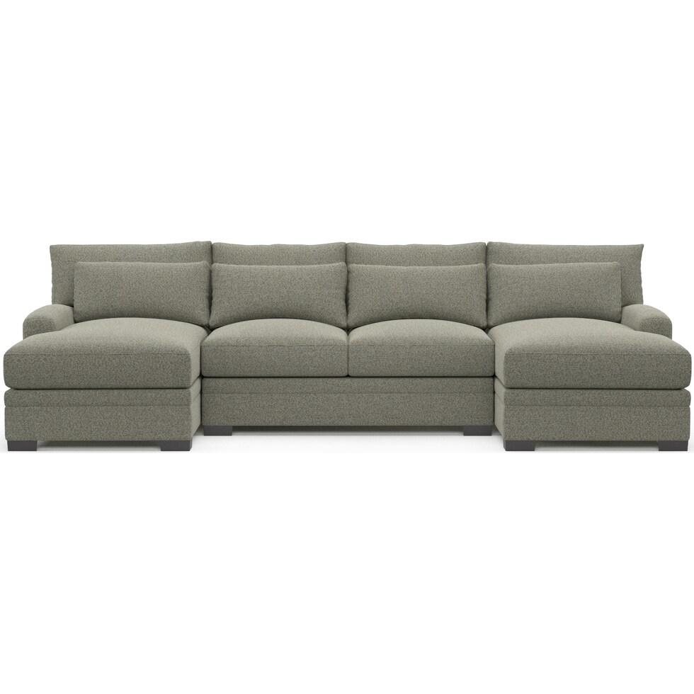 winston white sectional   