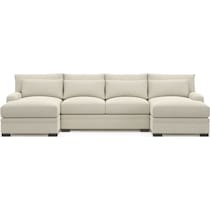 winston white sectional   