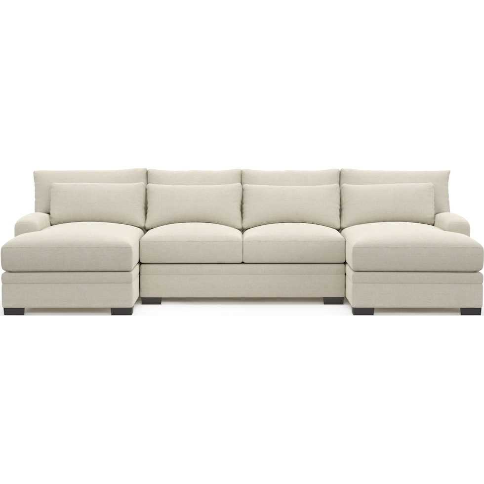 winston white sectional   