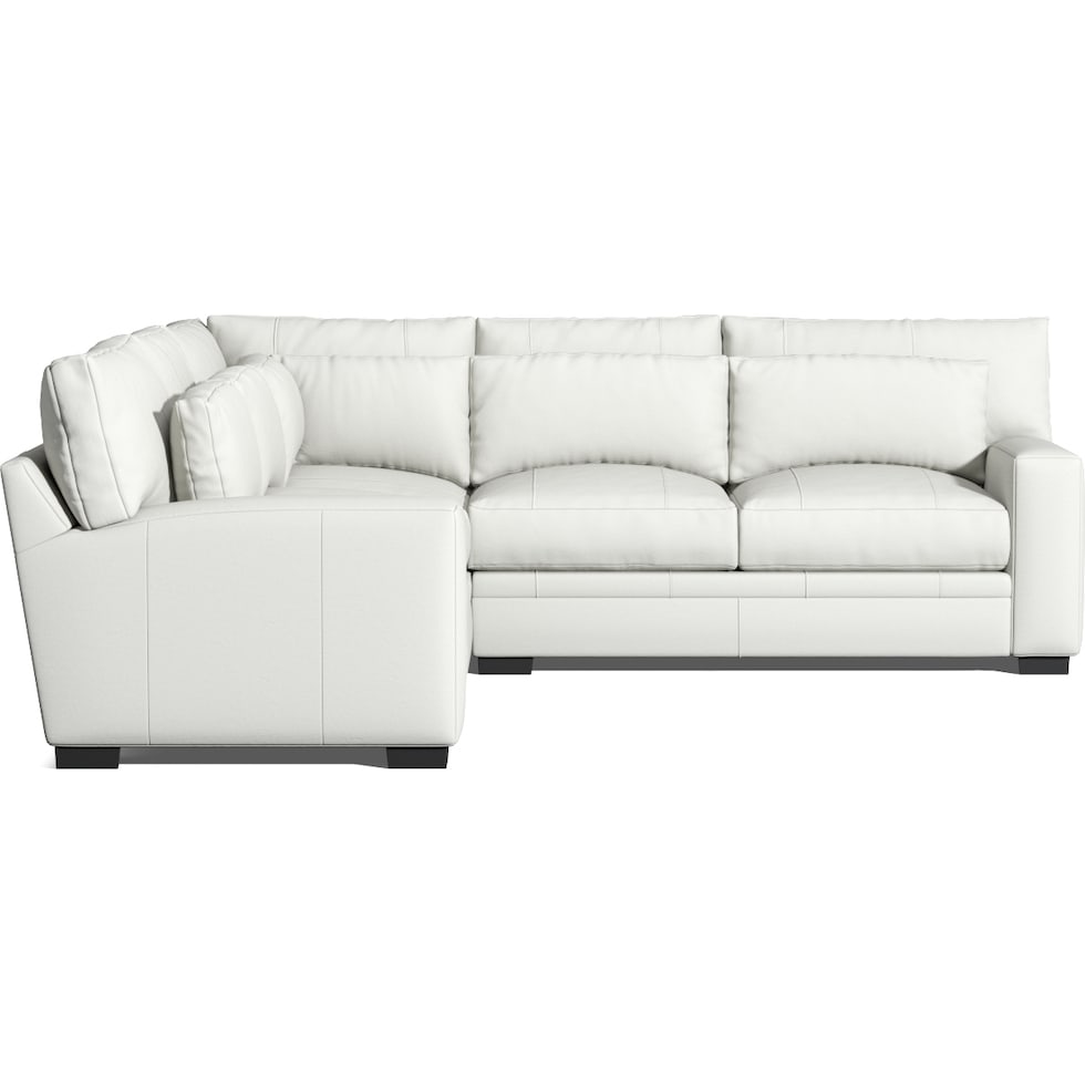 winston white sectional   