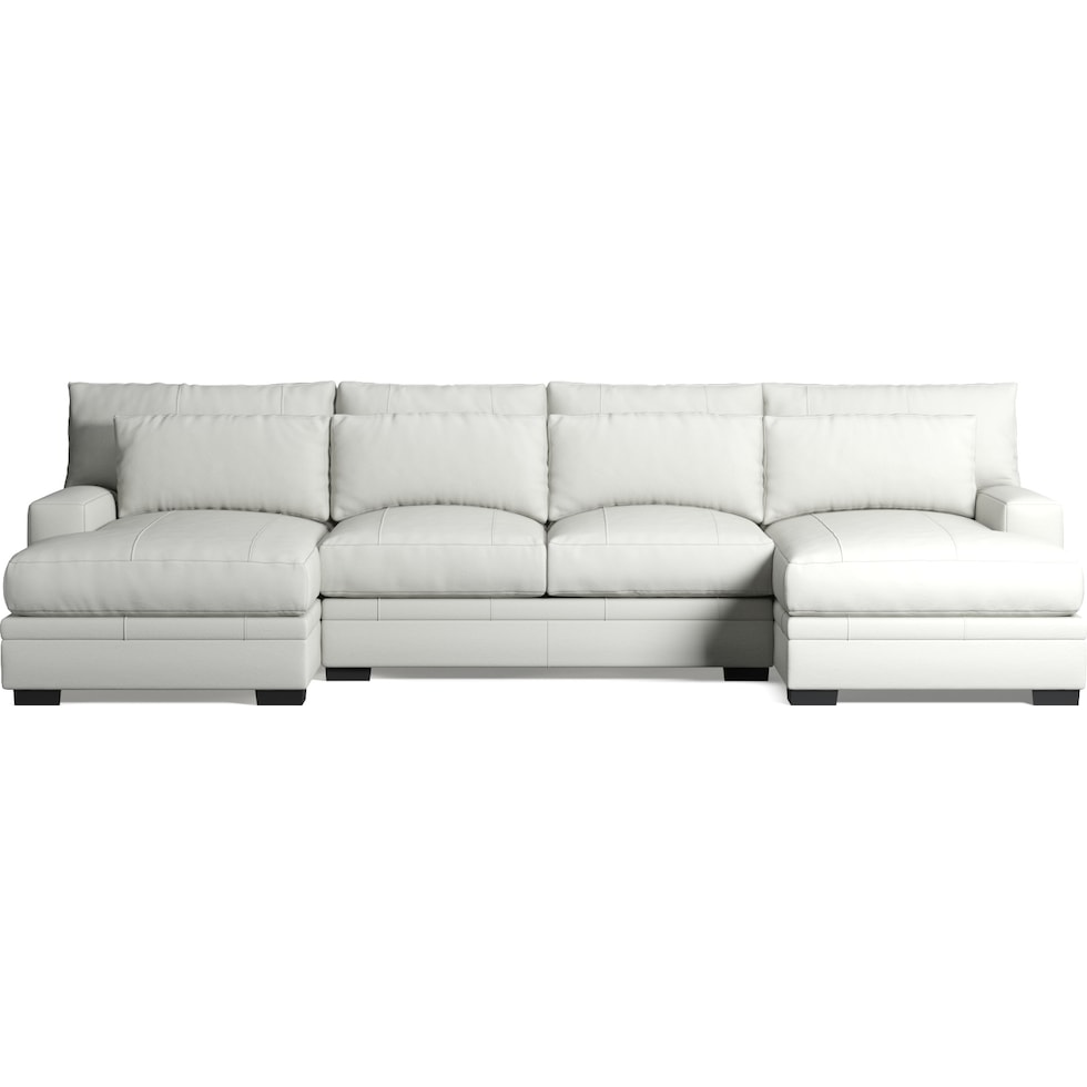 winston white sectional   