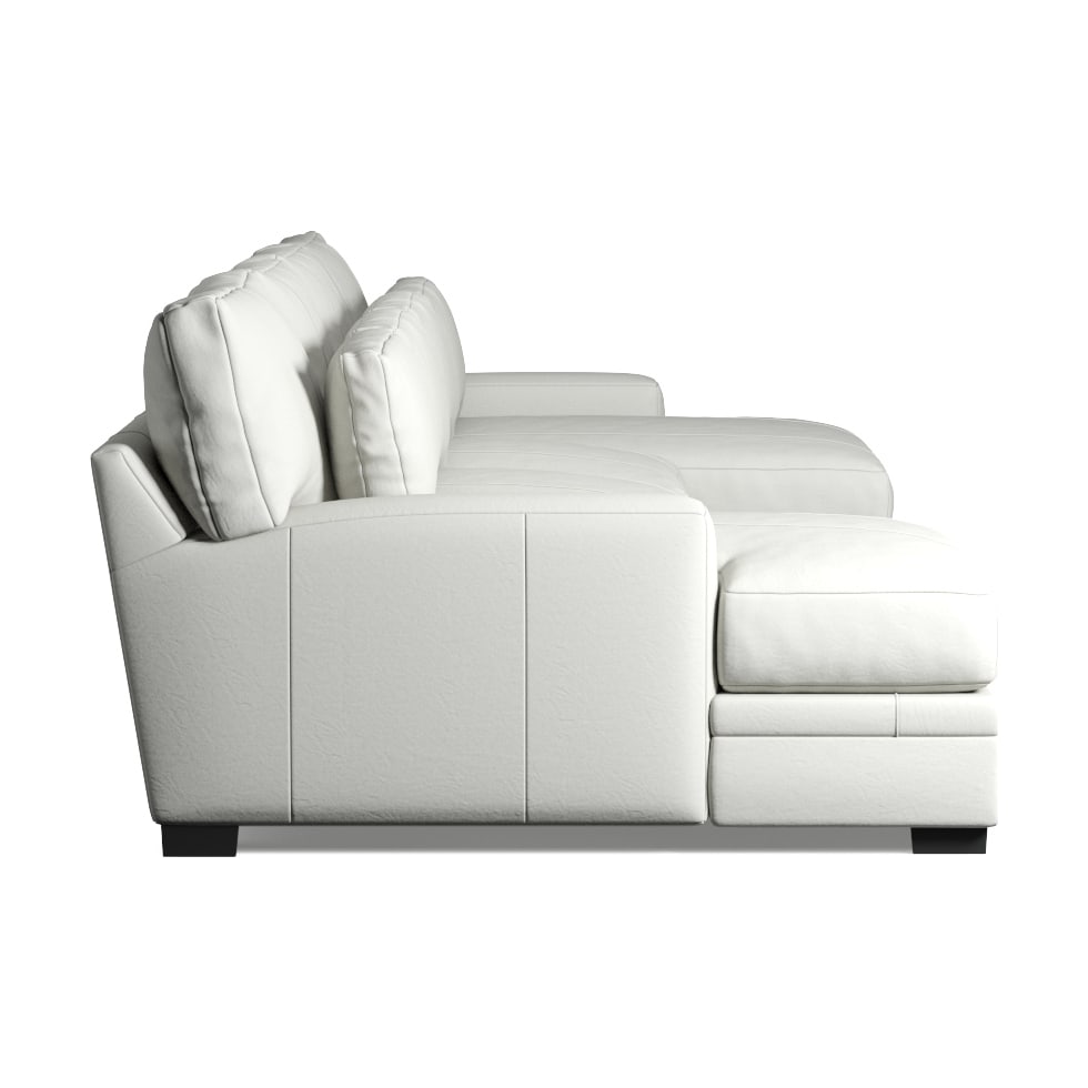 winston white sectional   