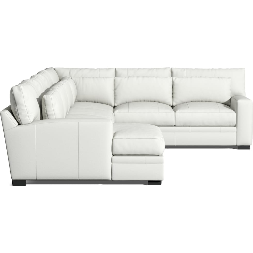 winston white sectional   