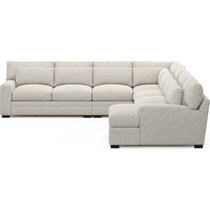 winston white sectional   