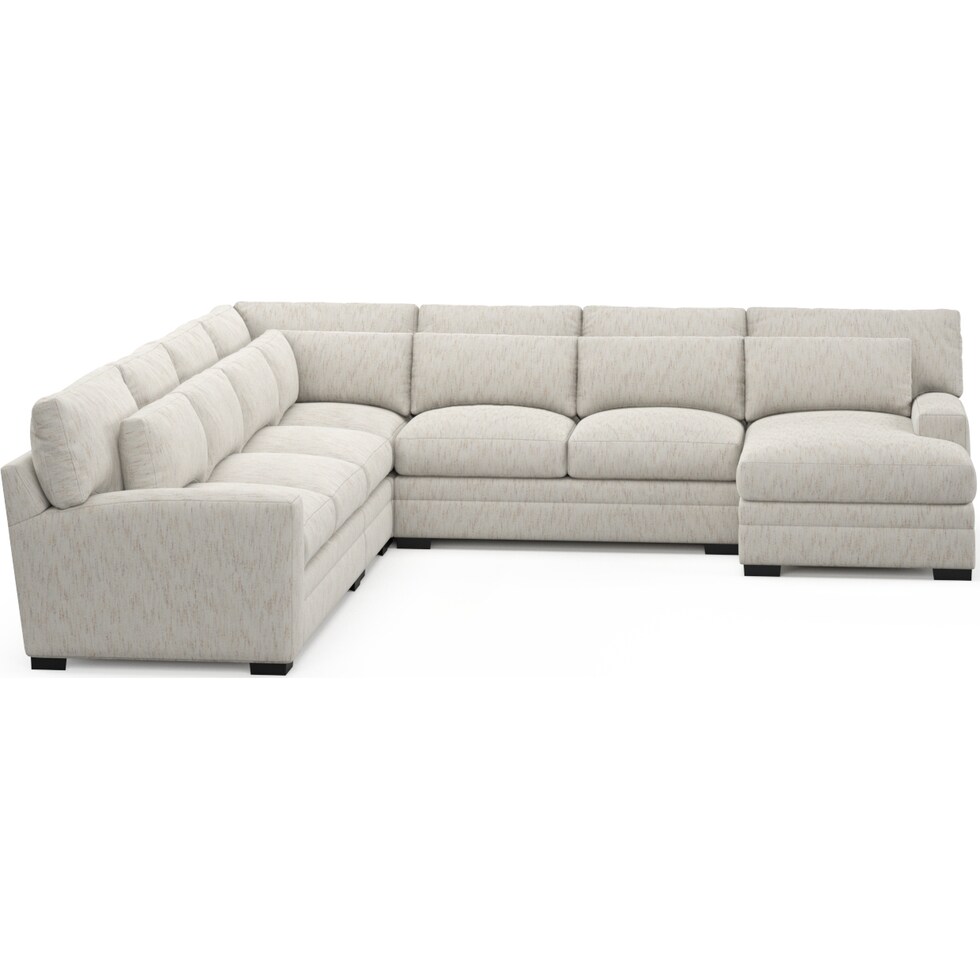 winston white sectional   