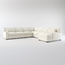 winston white sectional   