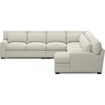 winston white sectional   