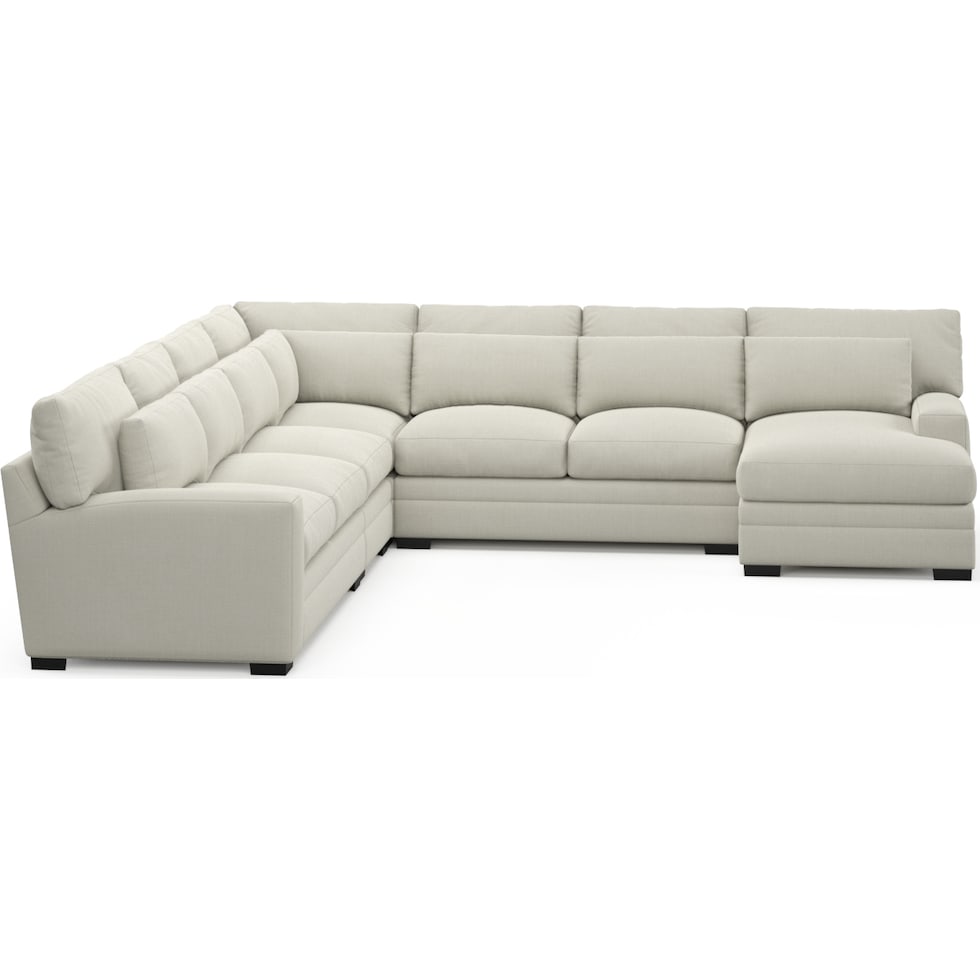 winston white sectional   