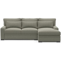 winston white sectional   
