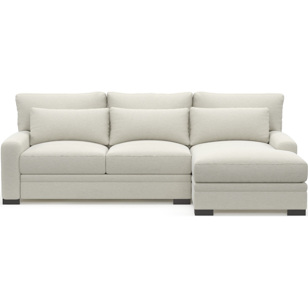 winston white sectional   