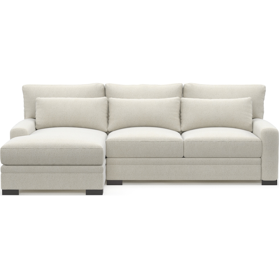 winston white sectional   