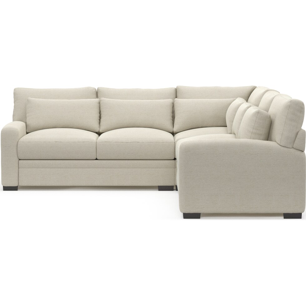 winston white sectional   