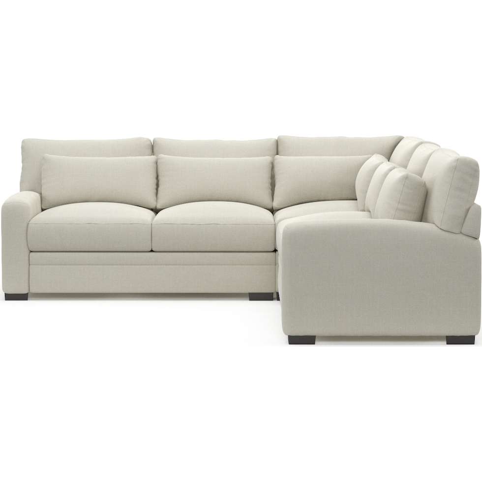 winston white sectional   
