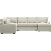 winston white sectional   