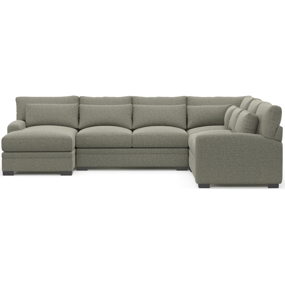 winston white sectional   