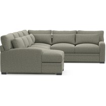 winston white sectional   