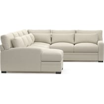 winston white sectional   