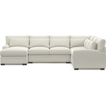 winston white sectional   