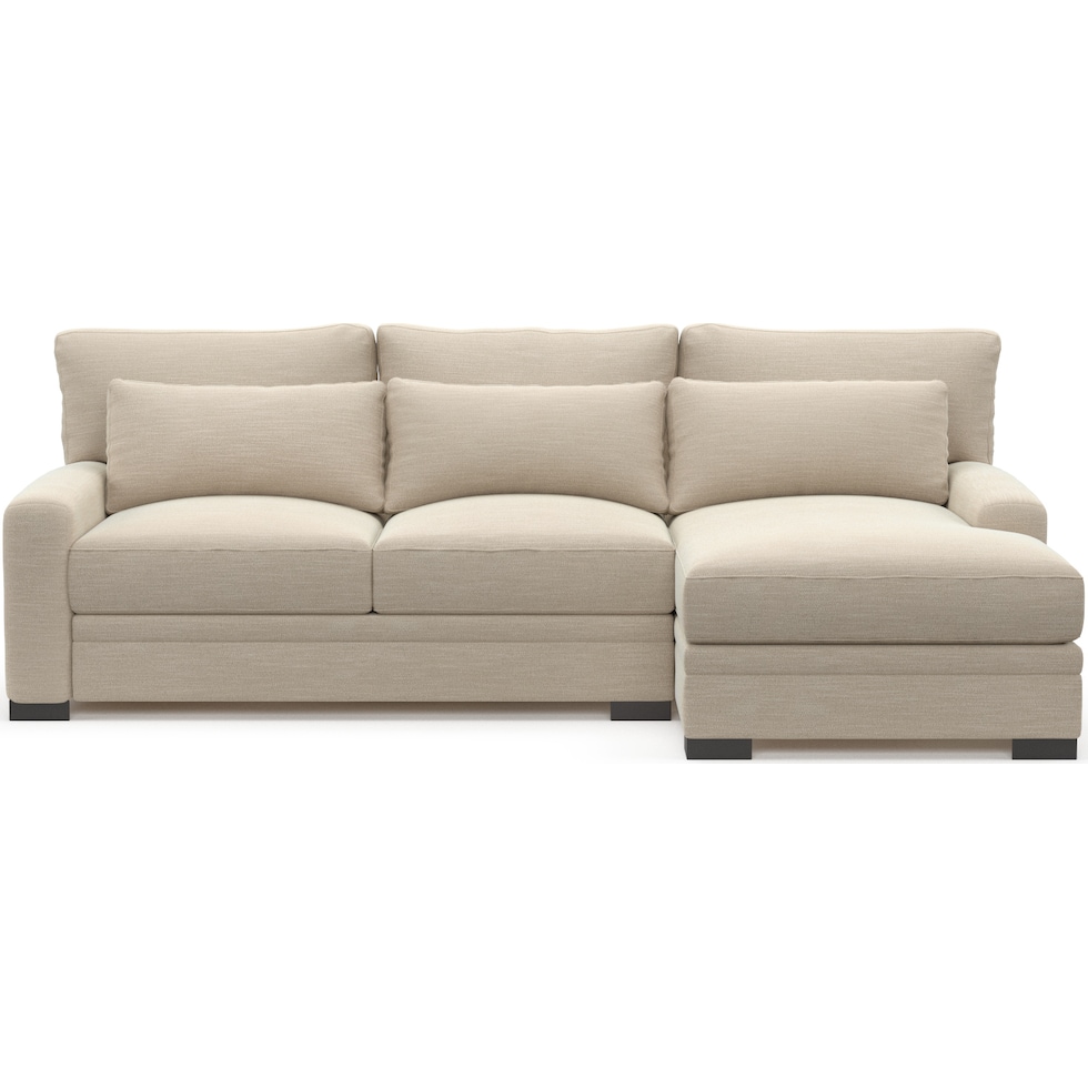 winston white sectional   