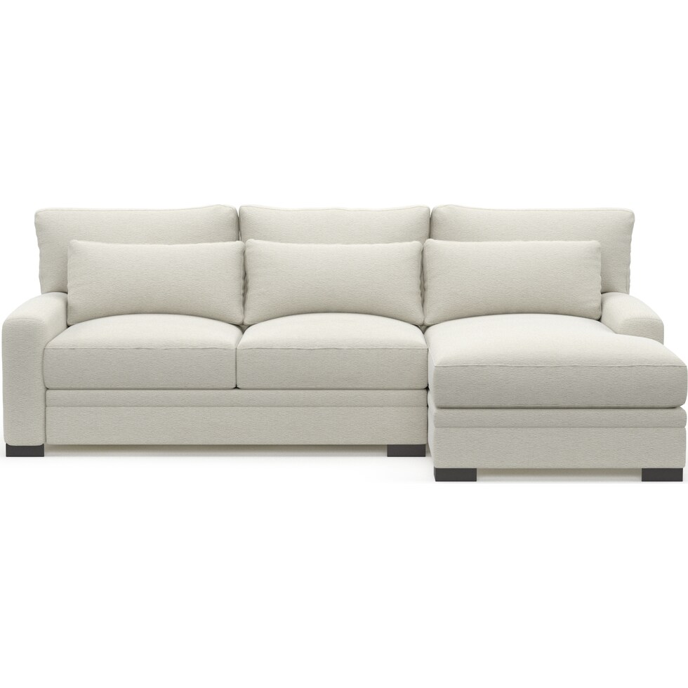 winston white sectional   