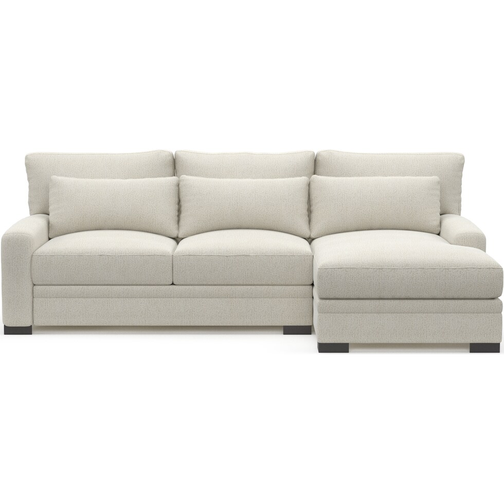 winston white sectional   