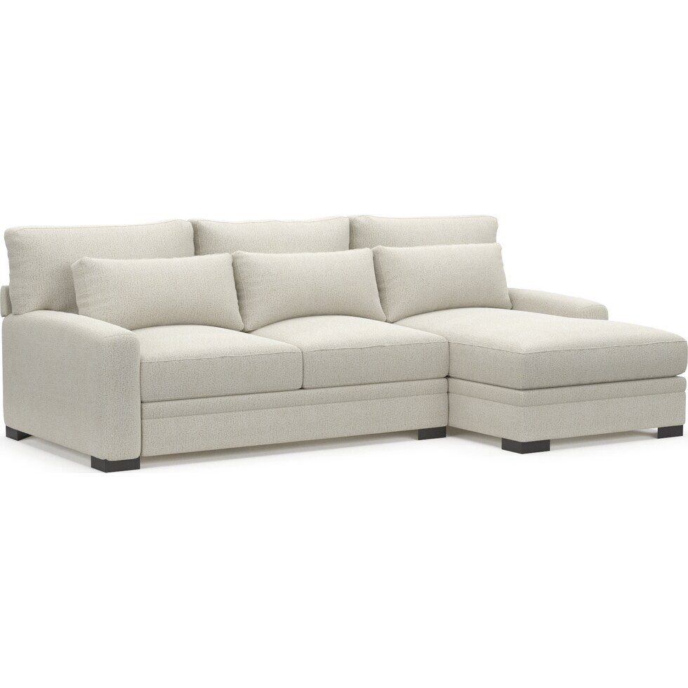winston white sectional   