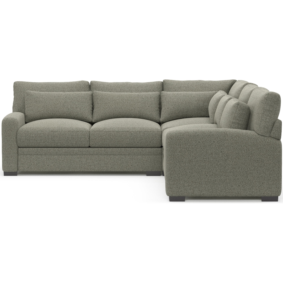 winston white sectional   