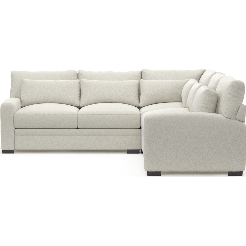 winston white sectional   