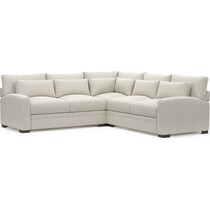 winston white sectional   