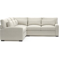 winston white sectional   
