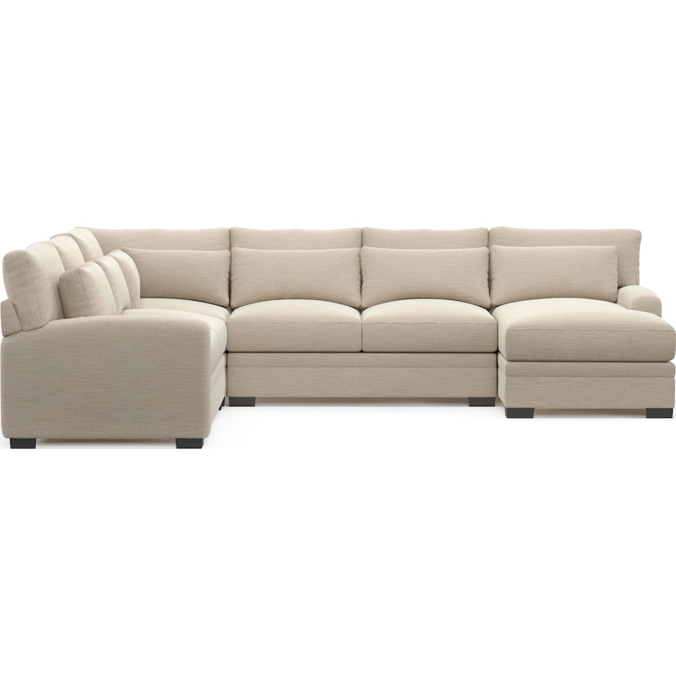 winston white sectional   