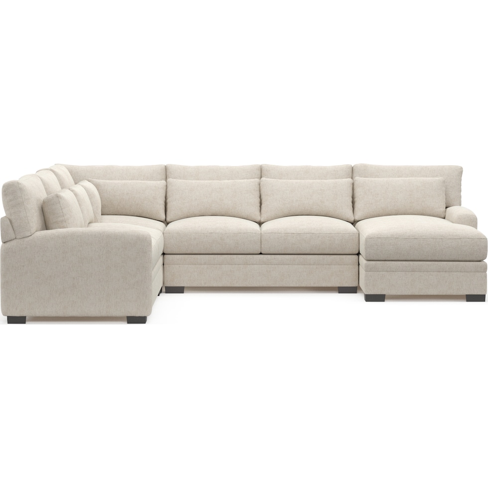 winston white sectional   