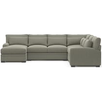 winston white sectional   