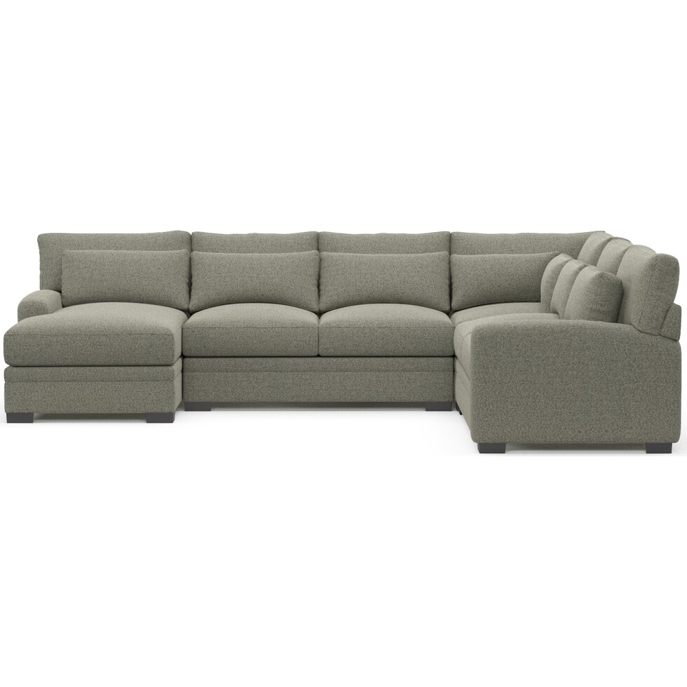 winston white sectional   