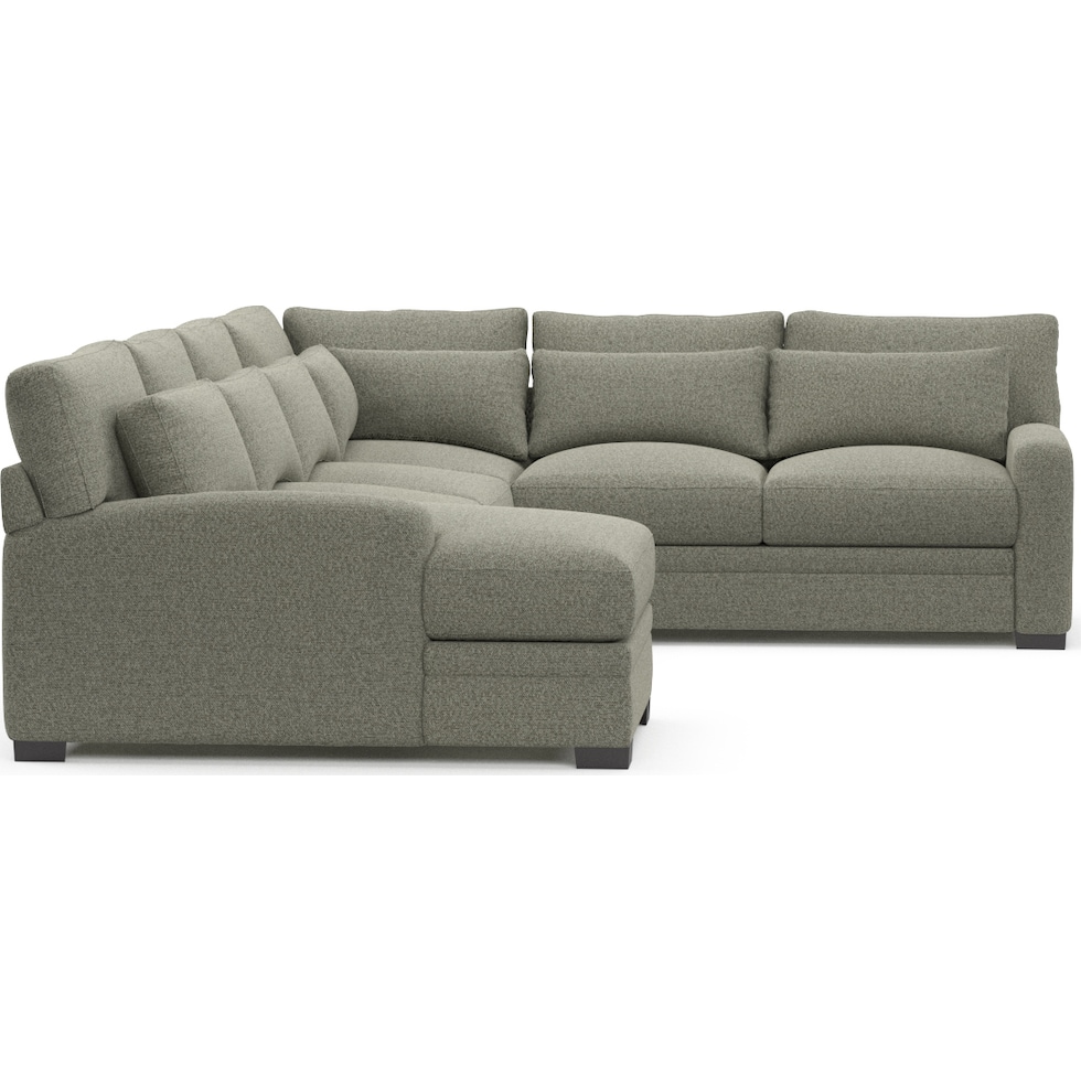 winston white sectional   