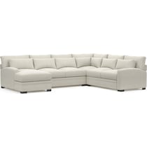 winston white sectional   
