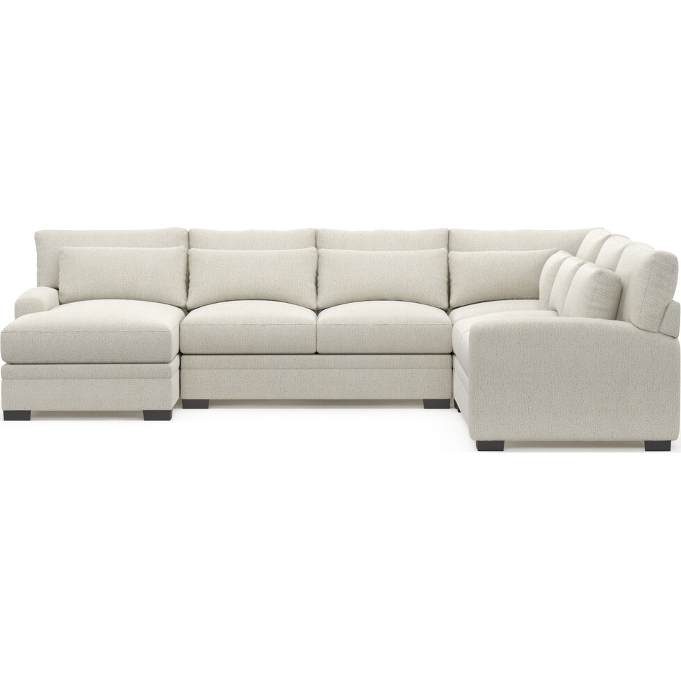 winston white sectional   