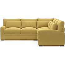 winston yellow sectional   