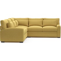 winston yellow sectional   