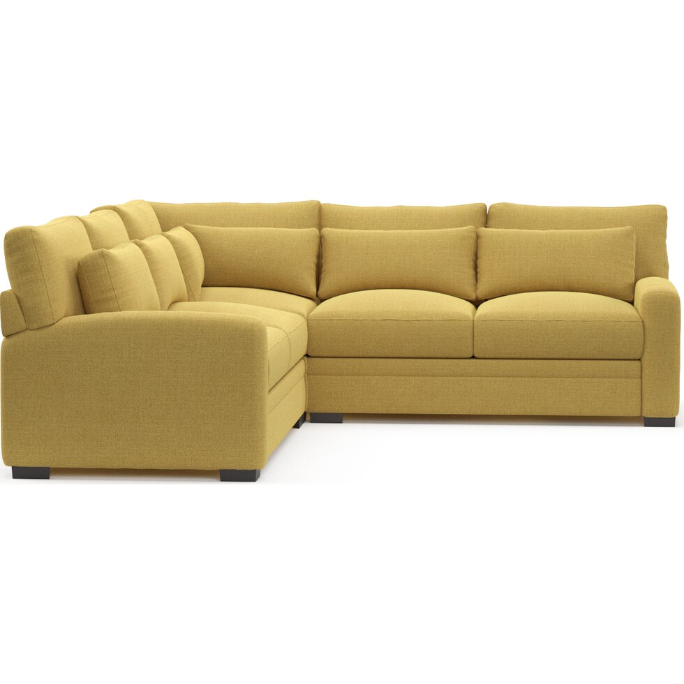 winston yellow sectional   