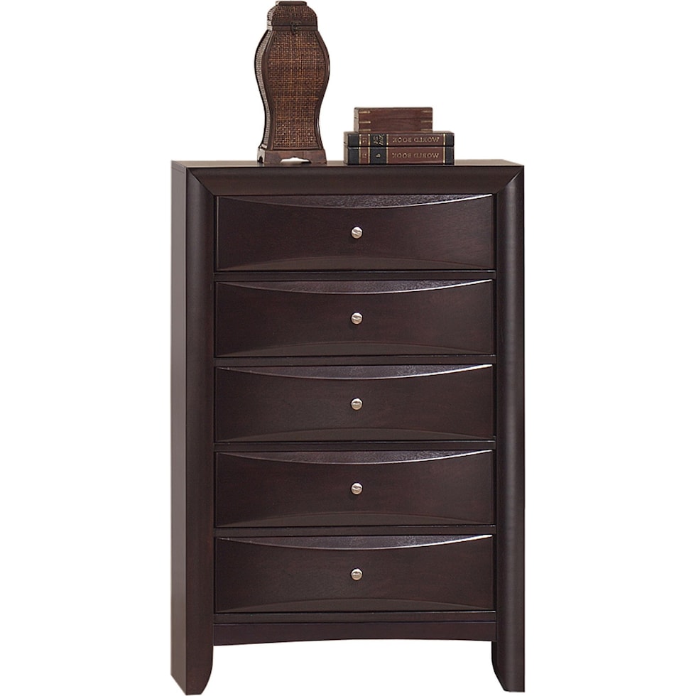 wisteria dark brown chest   