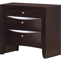 wisteria dark brown nightstand   