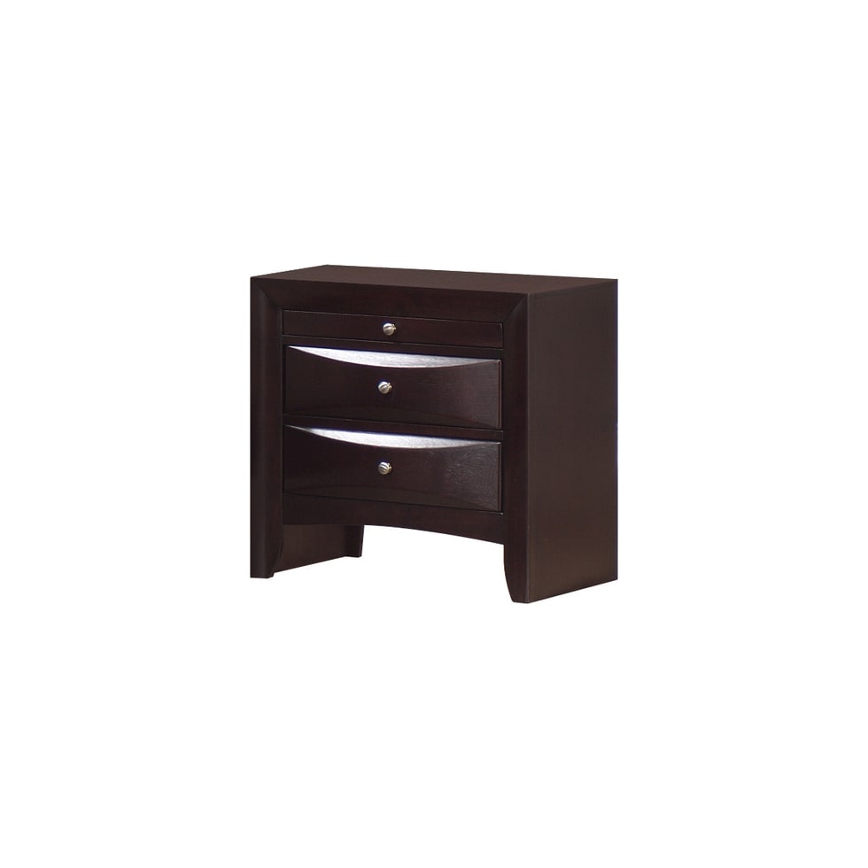 wisteria dark brown nightstand   