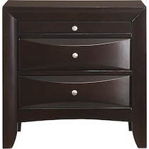 wisteria dark brown nightstand   