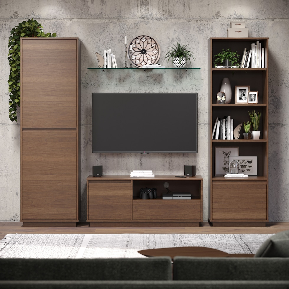 woodbury dark brown bookcase   