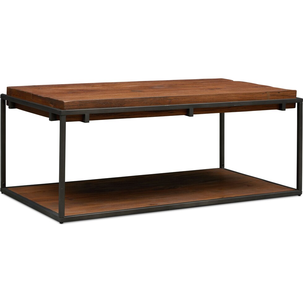 woodford dark brown coffee table   