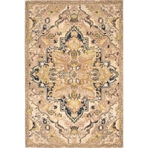 woven light brown area rug  x    