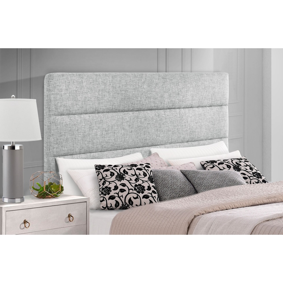 wren gray king headboard   